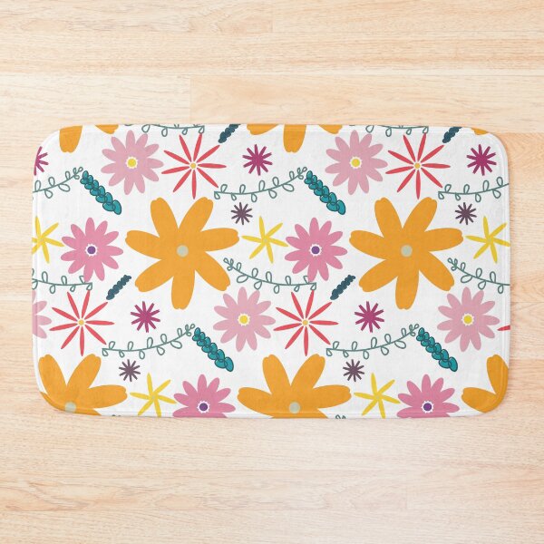 Item preview, Yellow and pink tiny flowers pattern designed and sold by Chirayu1111.