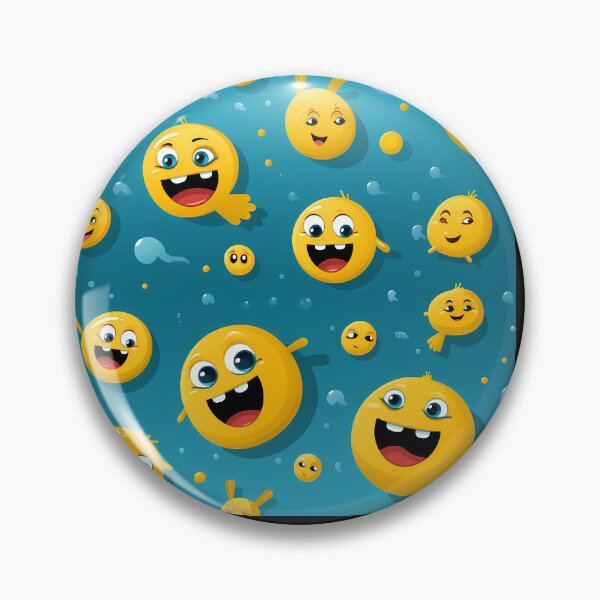 Item preview, Goofy Smiley Emojis Pattern designed and sold by TheMerch-er.