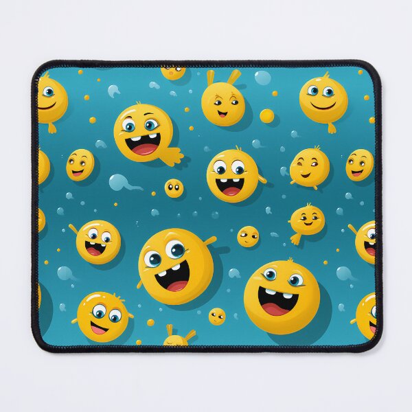 Item preview, Goofy Smiley Emojis Pattern designed and sold by TheMerch-er.