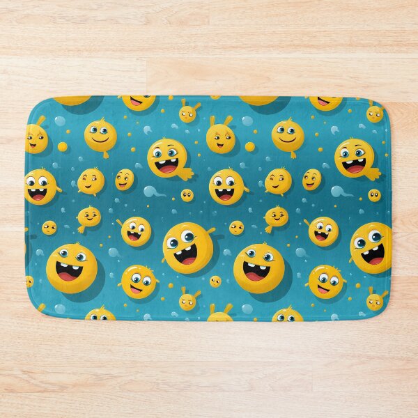 Item preview, Goofy Smiley Emojis Pattern designed and sold by TheMerch-er.