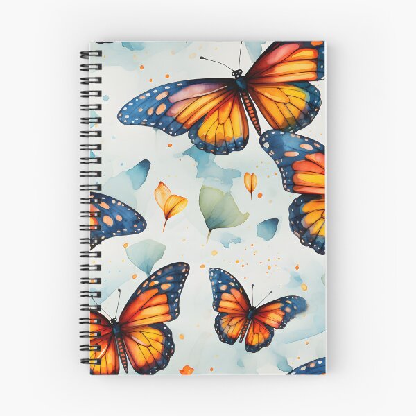 Artikelvorschau, Monarchfalter Aquarell 12 entworfen und verkauft von DigitalPatternx.
