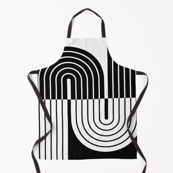 Item preview, 70s Retro Vintage Style Geometric Design 339 Black and White designed and sold by tonymagnerart.
