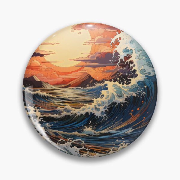 Artikelvorschau, Ocean Wave at Sunset IV entworfen und verkauft von FinleyDel.