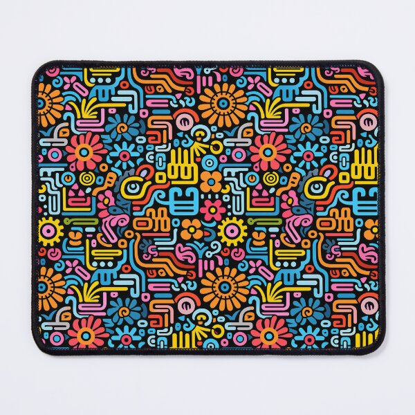 Item preview, Psychedelic Abstract Flowers and Smooth Shapes designed and sold by Ricisme.
