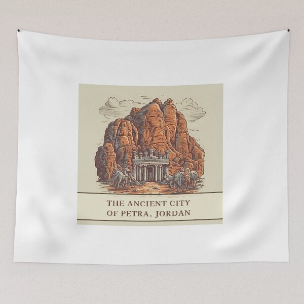 Item preview, The Ancient City of Petra. Archaeological illustration designed and sold by KristinaNEL.
