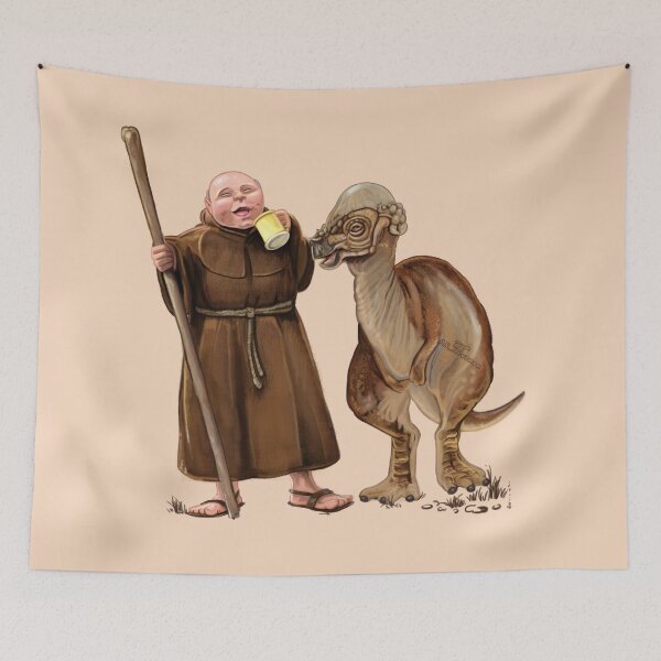 Item preview, Pachycephalosaurus friar tuck Painting designed and sold by AK-Hevonen.
