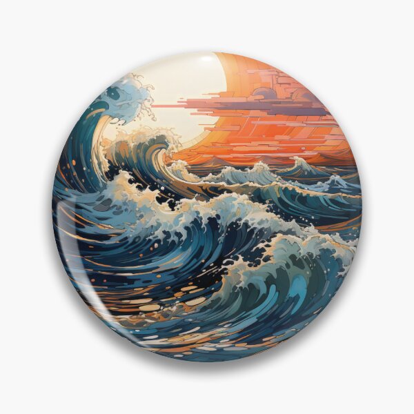 Artikelvorschau, Ocean Wave at Sunset V entworfen und verkauft von FinleyDel.