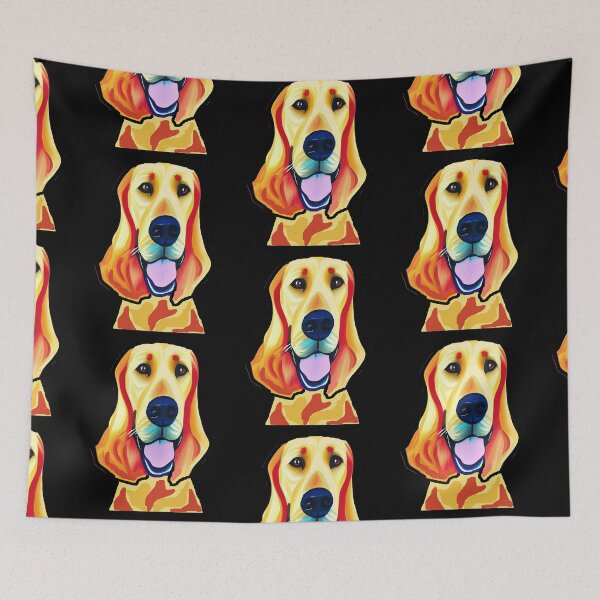 Artikelvorschau, Lustige Golden Retriever-Welpen-Hundekunst entworfen und verkauft von Nature's Fancy.