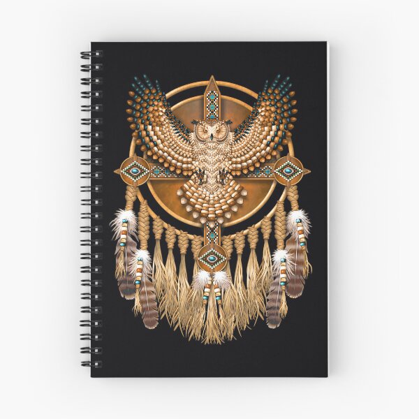 Item preview, Native American Beadwork Owl Mandala Canvas Print 	 designed and sold by dynoxyosf96.