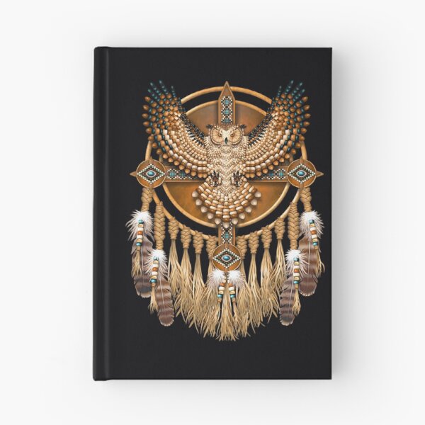 Item preview, Native American Beadwork Owl Mandala Canvas Print 	 designed and sold by dynoxyosf96.