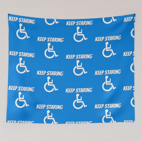 Aperçu de l'œuvre Keep Staring Funny Handicap Handicap Humour créée et vendue par ttuniques.