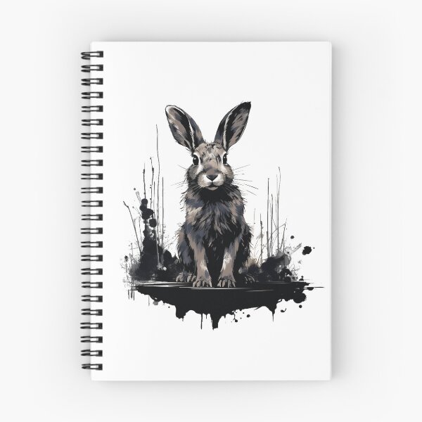 Item preview, Black Adult Rabbit Dark Theme Animal designed and sold by LudwikeArts.