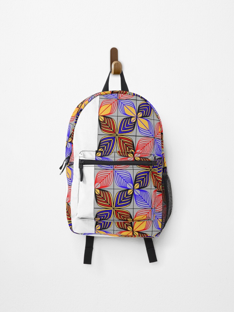 Thumbnail 1 of 3, Backpack, Abstract vector print designed and sold by InkyPinky85.