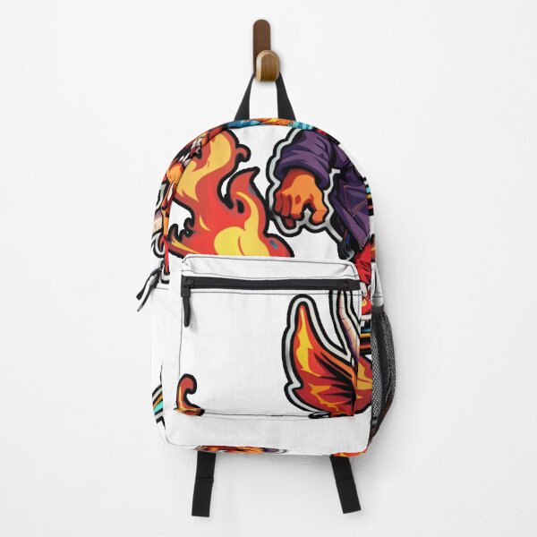 Item preview, Flaming Demon Skater - Hellish Style with Jean Jacket designed and sold by sadsapiens.