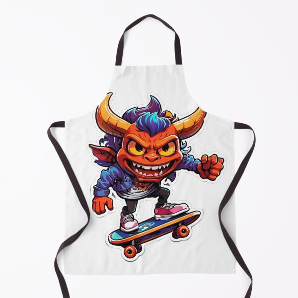 Item preview, Cool Demon Skateboard Rider - Fiery and Fearless designed and sold by sadsapiens.