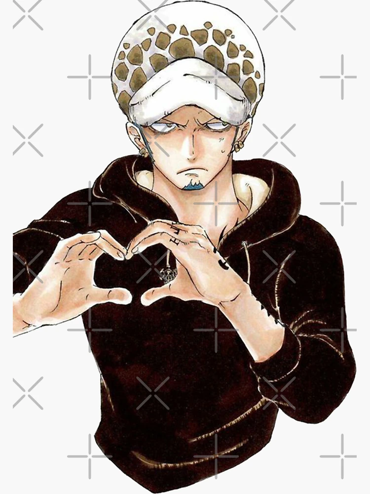 One Piece Trafalgar Law anime Sticker for Sale by Spacefoxart