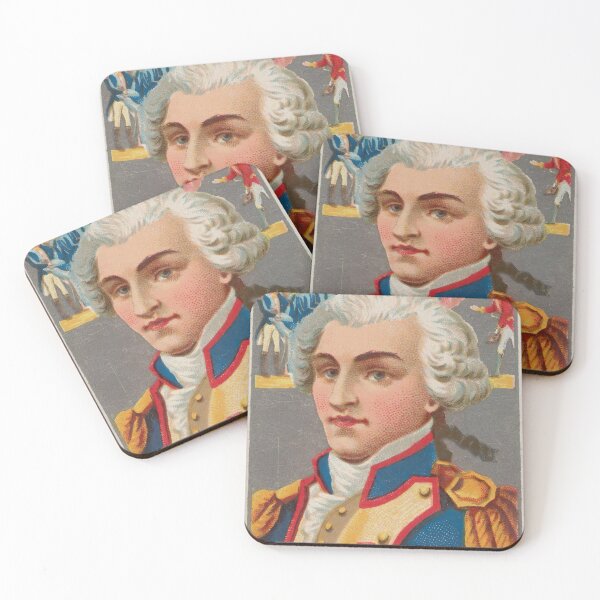 Item preview, Vintage Marquis de Lafayette Illustrative Portrait (1888) designed and sold by BravuraMedia.