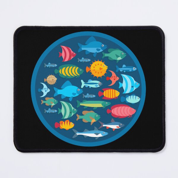 Item preview, Cartoon Fish Marine Triggerfish, Angel, Pufferfish designed and sold by killies.