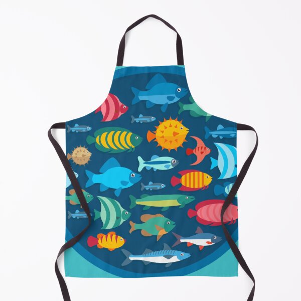 Item preview, Cartoon Fish Marine Triggerfish, Angel, Pufferfish designed and sold by killies.