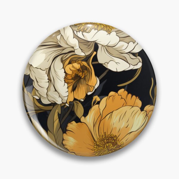 Aperçu de l'œuvre Whispers of the Briar : délicate harmonie blanche et orange créée et vendue par OurBarcode.