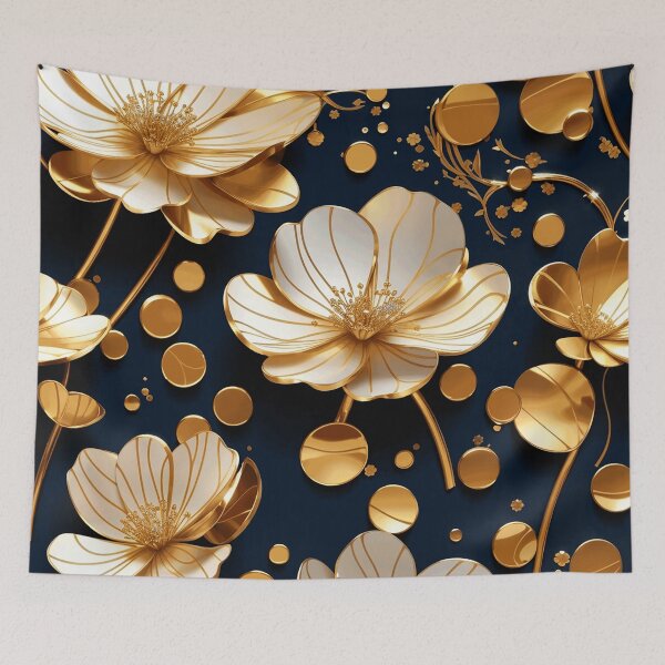 Item preview, Golden flowers designed and sold by ArtfullMinds.