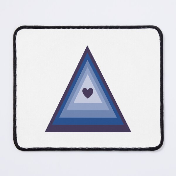 Item preview, Aesthetic Blue Heart Love Triangle designed and sold by EpicCreation.