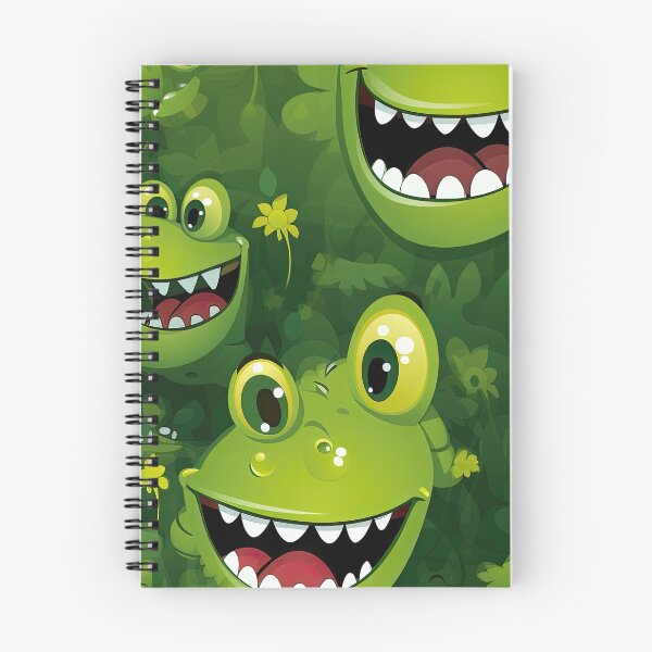 Item preview, Pattern with cute green frogs  designed and sold by libanmax.