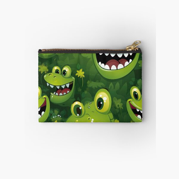 Item preview, Pattern with cute green frogs  designed and sold by libanmax.