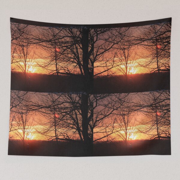 Item preview, Morning sunrise through woods designed and sold by naturematters.