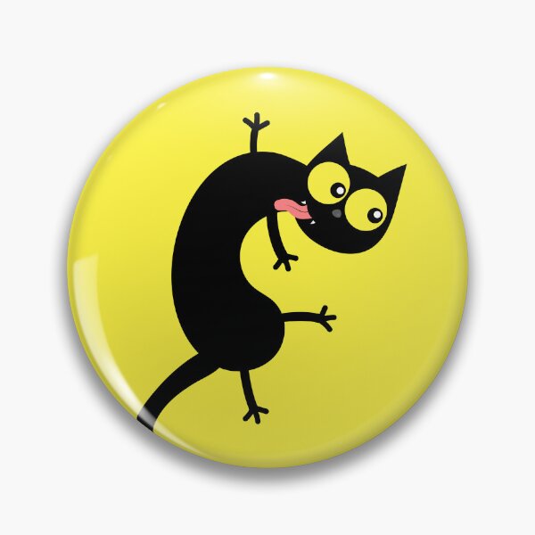 Item preview, Funny Jump Black Cat designed and sold by Seven Design.