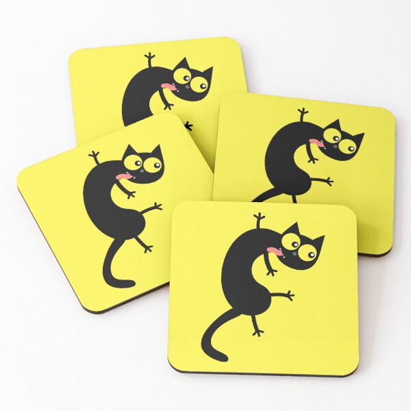 Item preview, Funny Jump Black Cat designed and sold by Seven Design.