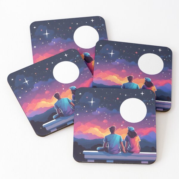 Item preview, Stargazing Couple designed and sold by ArtsyWishesShop.