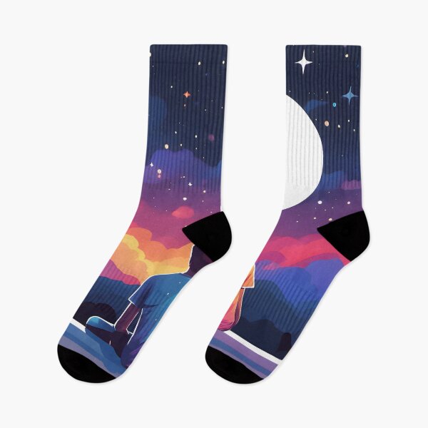 Item preview, Stargazing Couple designed and sold by ArtsyWishesShop.
