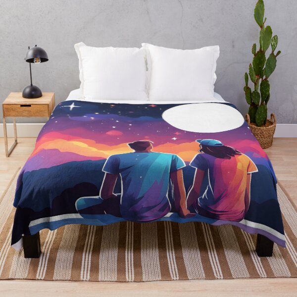 Item preview, Stargazing Couple designed and sold by ArtsyWishesShop.
