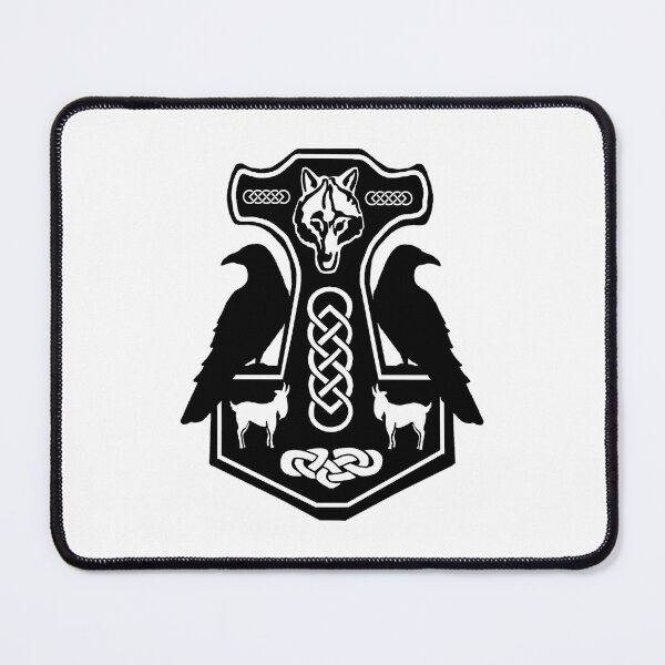 Item preview, Thor's Hammer with Ravens 	 	 designed and sold by fyazhqyyygi4.