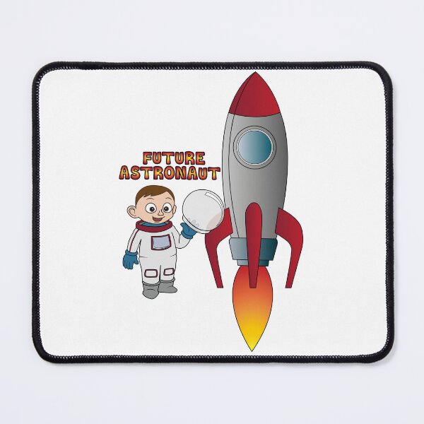 Item preview, 'Future Astronaut' with Rocket (Brunette Boy) designed and sold by ThingsByNin.