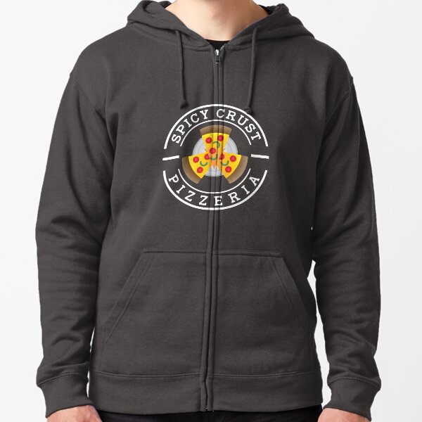 Spicy Crust Pizzeria (SCP front) Zipped Hoodie