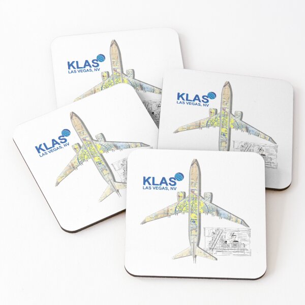 Item preview, B737 KLAS (Las Vegas International Airport) VFR and Taxi Chart (United) designed and sold by B747-Stickers.