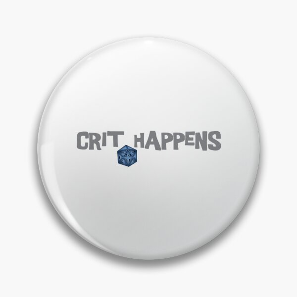 Item preview, Crit happens, D&D dice designed and sold by AnnaleeArce.