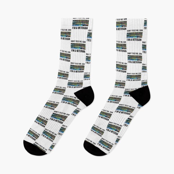 Item preview, Don't test me, son. I'm a Veteran! designed and sold by AnnaleeArce.