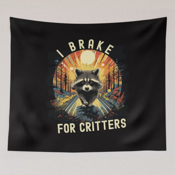 Item preview, I Brake For Critters Cute Gifts For Drivers designed and sold by Chmielayka.