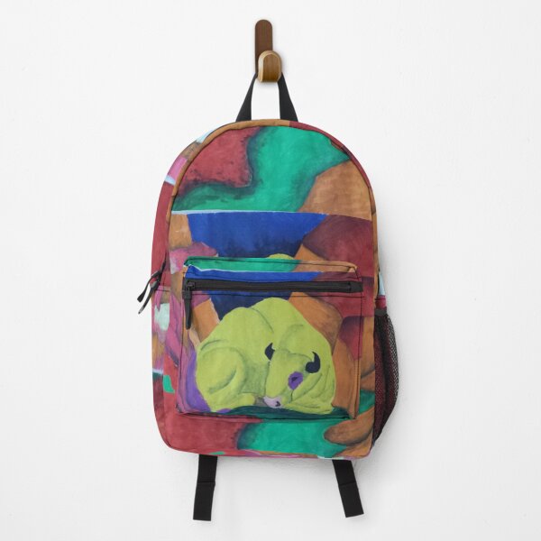 Item preview, Sleeping yellow bull in the painting designed and sold by Anmioma.