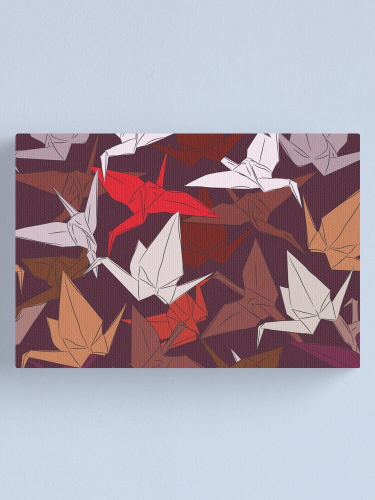 Japanese Origami paper cranes symbol of happiness, luck and longevity Wall  Mural by EkaterinaP