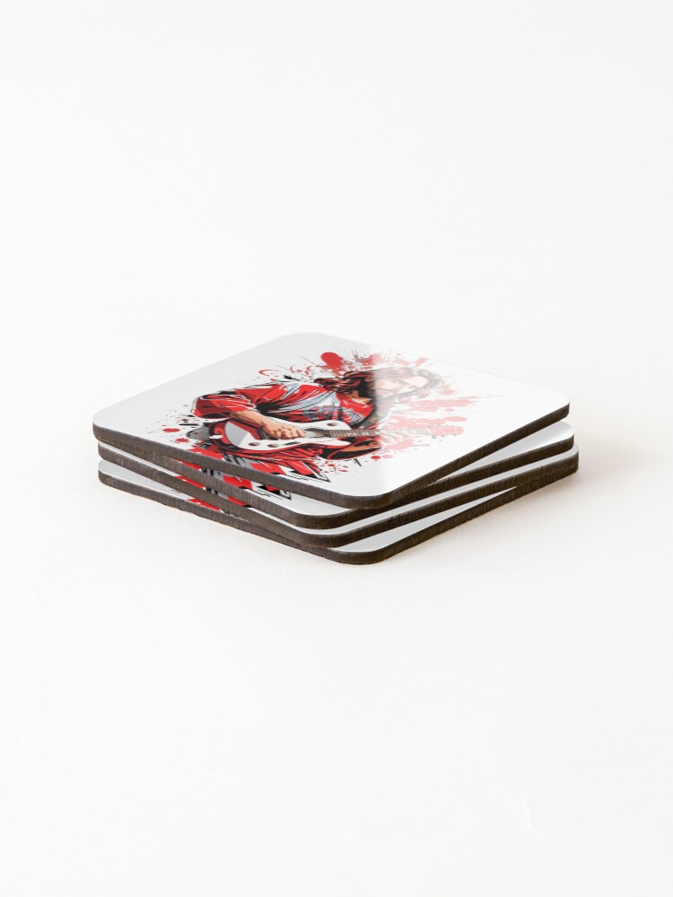 Thumbnail 4 of 5, Coasters (Set of 4), Jesus - Rocker Collection designed and sold by OdranaDesign.