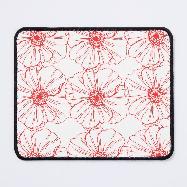 Item preview, red and white poppy print designed and sold by HofD.