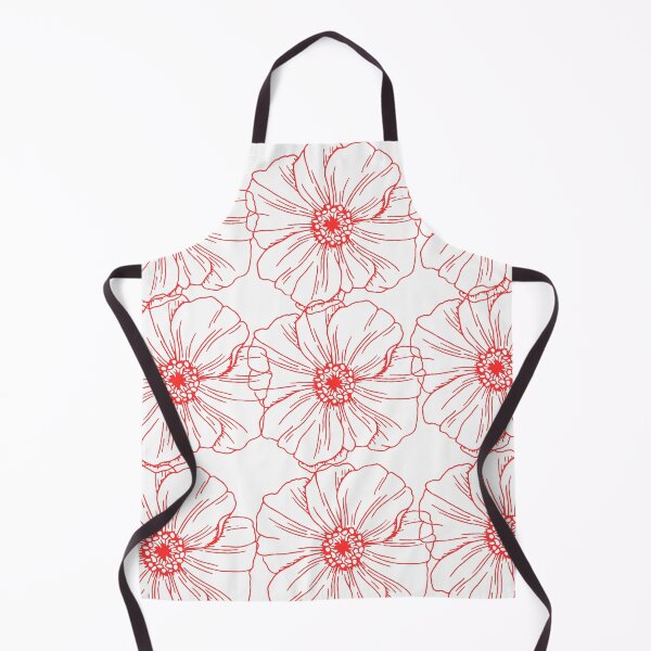 Item preview, red and white poppy print designed and sold by HofD.