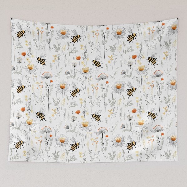 Artikelvorschau, Bienenmuster entworfen und verkauft von tropicaltee.
