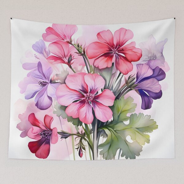 Item preview, geraniums designed and sold by Banna Baber.