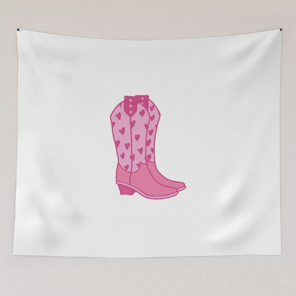 Item preview, Pink Heart Cowgirl Boots designed and sold by retrorangerr.