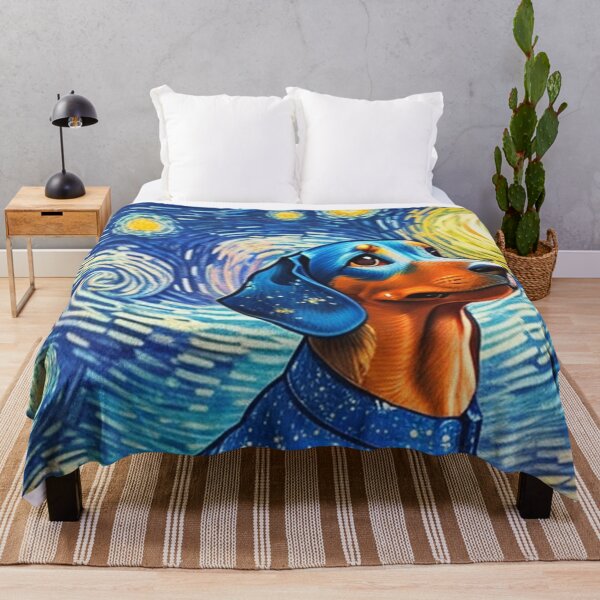 Item preview, Van gogh Starry Night Dachshund  designed and sold by Vangoholic.